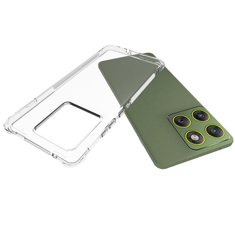 For Motorola Edge 70 5G WANLONFENG Transparent Four-Corner Shockproof TPU Phone Case with Screen Film - Transparent