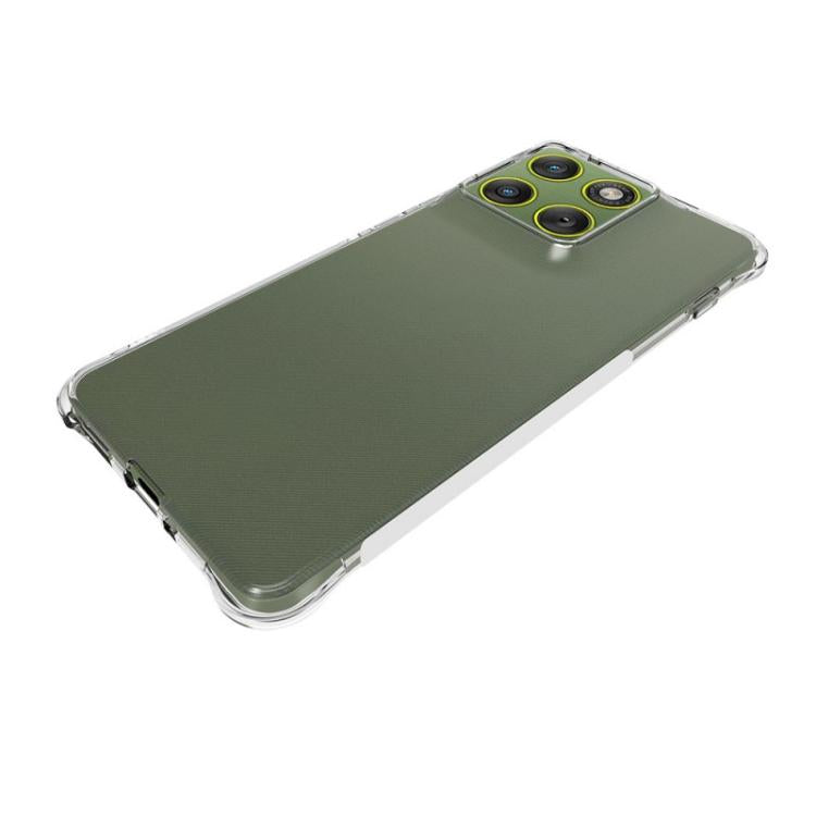 For Motorola Edge 70 5G WANLONFENG Transparent Four-Corner Shockproof TPU Phone Case with Screen Film - Transparent