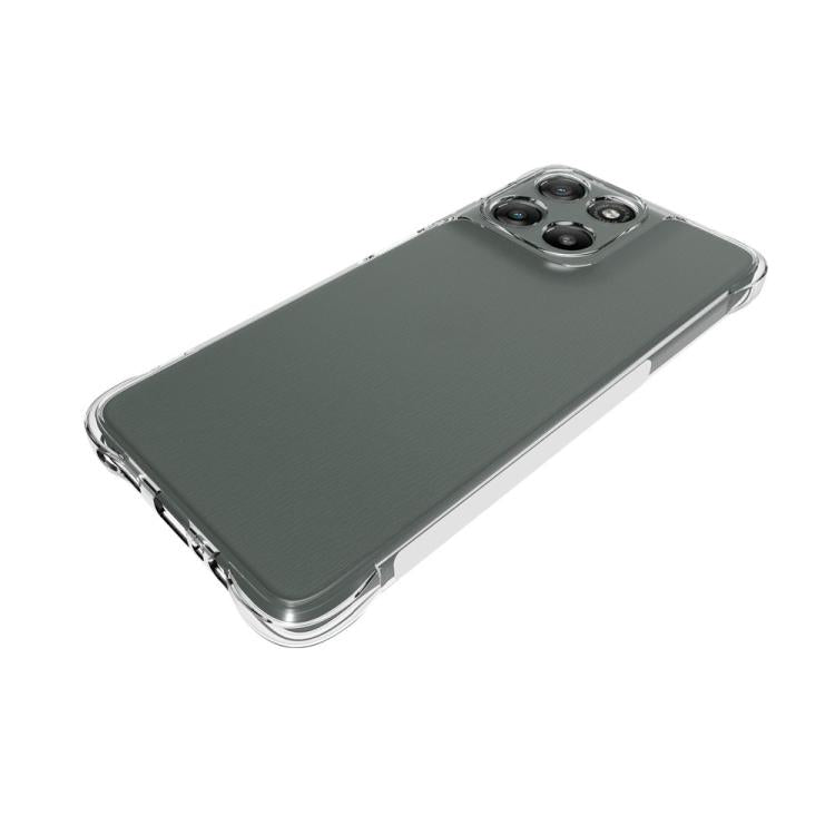 For Motorola Moto G67 Power 5G WANLONFENG Transparent Four-Corner Shockproof TPU Phone Case with Screen Film - Transparent
