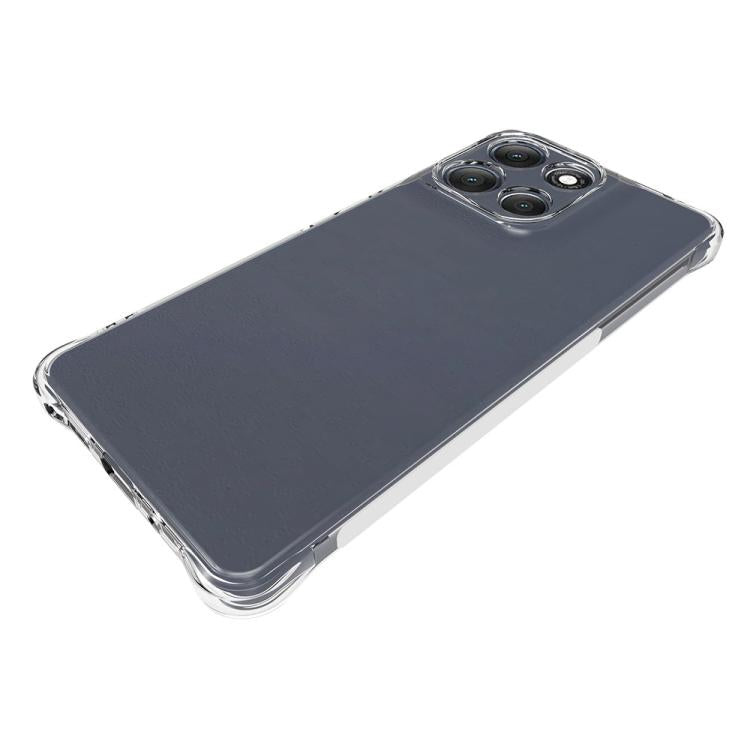 For Motorola Moto G86 Power 5G WANLONFENG Transparent Four-Corner Shockproof TPU Phone Case with Screen Film - Transparent