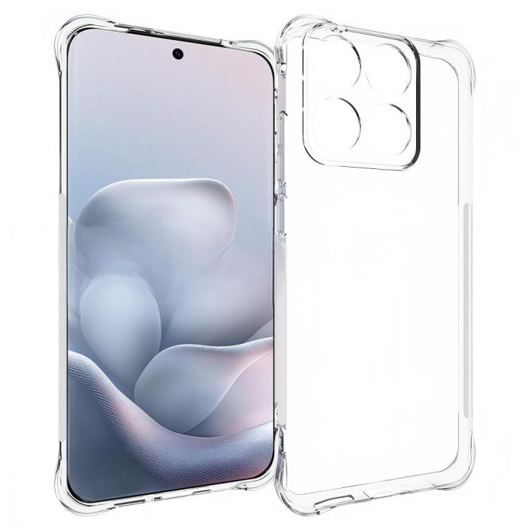 For Motorola Edge 70 Fusion / 70 Fusion+ 5G WANLONFENG Transparent Four-Corner Shockproof TPU Phone Case with Screen Film - Transparent