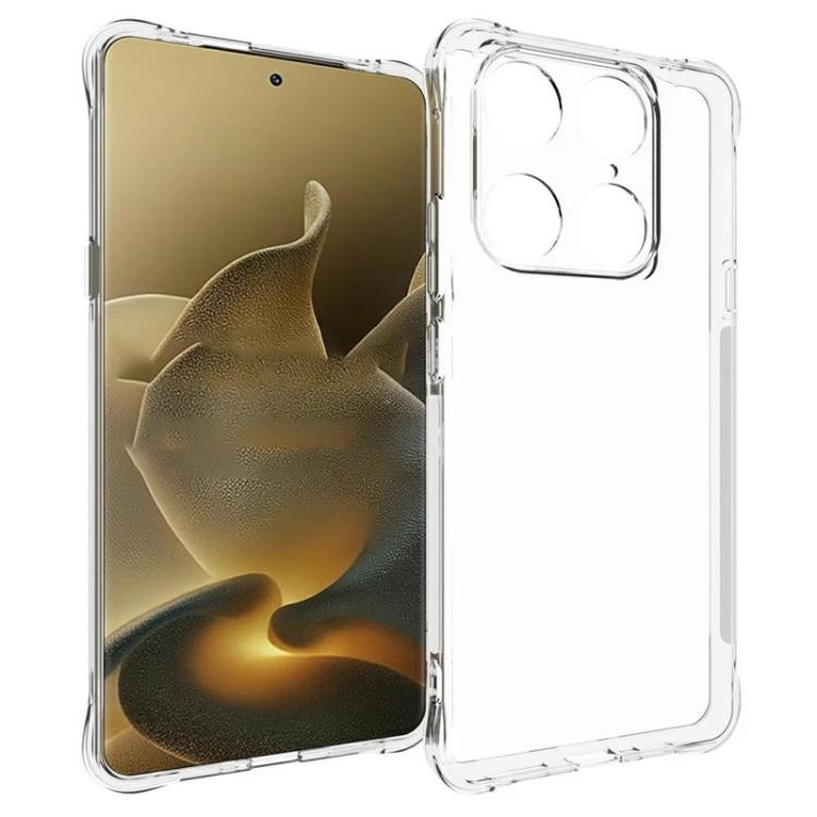 For Motorola Signature 5G WANLONFENG Transparent Four-Corner Shockproof TPU Phone Case with Screen Film - Transparent