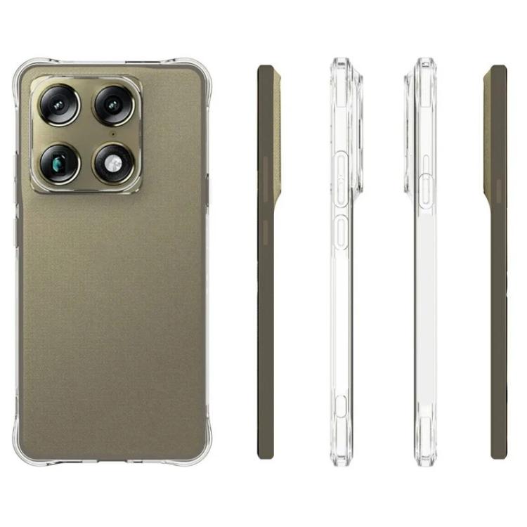 For Motorola Signature 5G WANLONFENG Transparent Four-Corner Shockproof TPU Phone Case with Screen Film - Transparent