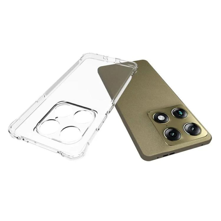 For Motorola Signature 5G WANLONFENG Transparent Four-Corner Shockproof TPU Phone Case with Screen Film - Transparent