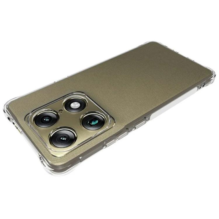 For Motorola Signature 5G WANLONFENG Transparent Four-Corner Shockproof TPU Phone Case with Screen Film - Transparent