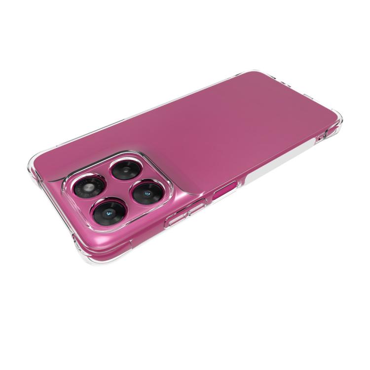 For Motorola Moto G37 / G47 5G WANLONFENG Transparent Four-Corner Shockproof TPU Phone Case with Screen Film - Transparent