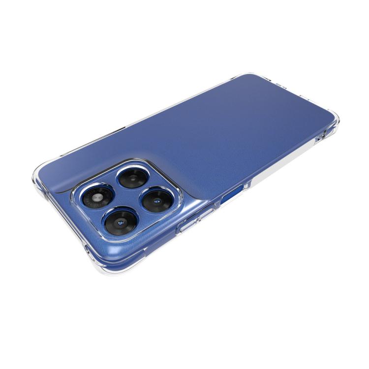 For Motorola Moto G37 Power 5G WANLONFENG Transparent Four-Corner Shockproof TPU Phone Case with Screen Film - Transparent