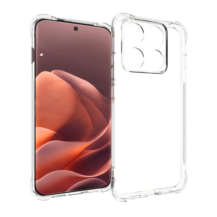 For Motorola Edge 70 Pro 5G WANLONFENG Transparent Four-Corner Shockproof TPU Phone Case with Screen Film - Transparent