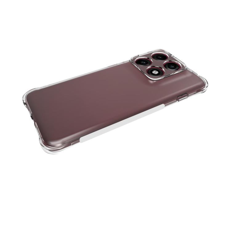 For Motorola Edge 70 Pro 5G WANLONFENG Transparent Four-Corner Shockproof TPU Phone Case with Screen Film - Transparent