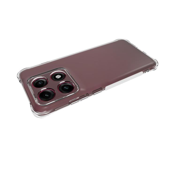 For Motorola Edge 70 Pro 5G WANLONFENG Transparent Four-Corner Shockproof TPU Phone Case with Screen Film - Transparent