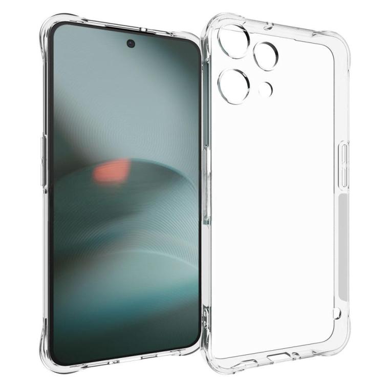 For Nothing Phone 3a Lite 5G WANLONFENG Transparent Four-Corner Shockproof TPU Phone Case with Screen Film - Transparent