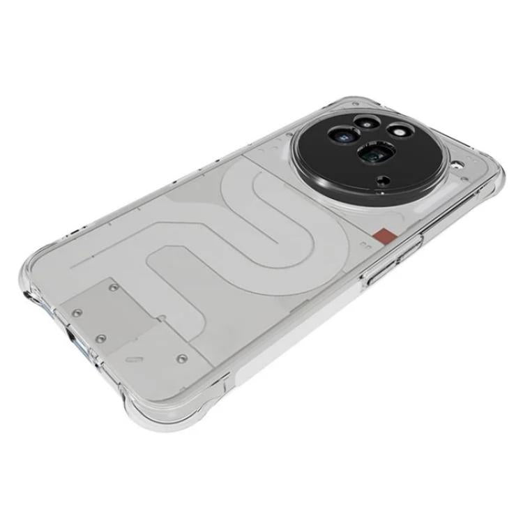 For Nothing Phone 3a Pro WANLONFENG Transparent Four-Corner Shockproof TPU Phone Case with Screen Film - Transparent