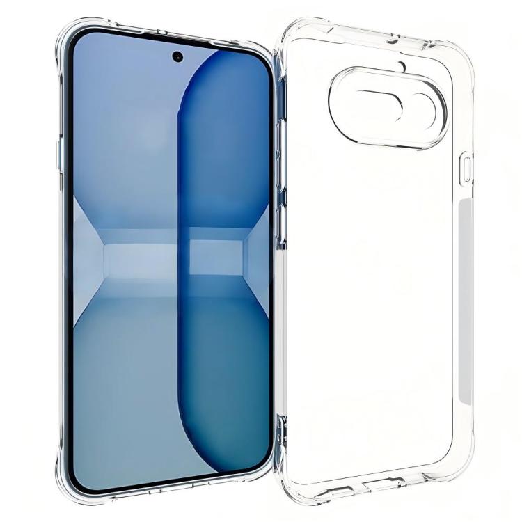 For Nothing Phone 4a WANLONFENG Transparent Four-Corner Shockproof TPU Phone Case with Screen Film - Transparent