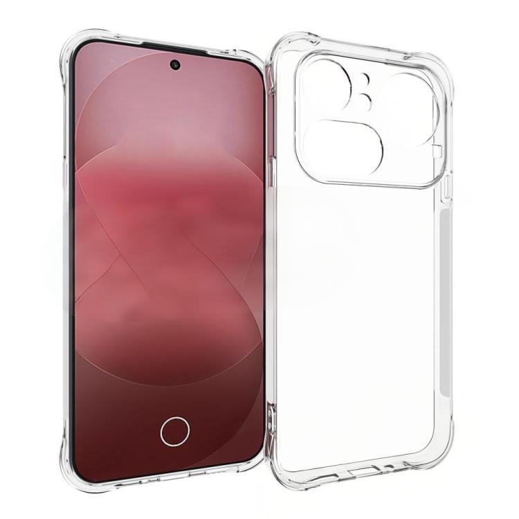 For Nothing Phone 4a Pro WANLONFENG Transparent Four-Corner Shockproof TPU Phone Case with Screen Film - Transparent