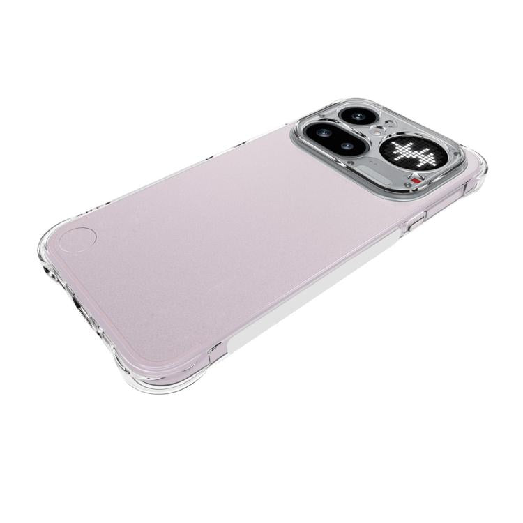 For Nothing Phone 4a Pro WANLONFENG Transparent Four-Corner Shockproof TPU Phone Case with Screen Film - Transparent
