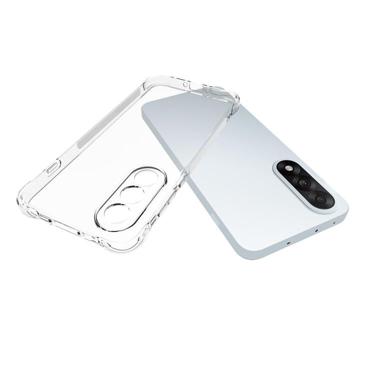 For OnePlus Nord 5 / Ace 5 Ultra 5G WANLONFENG Transparent Four-Corner Shockproof TPU Phone Case with Screen Film - Transparent