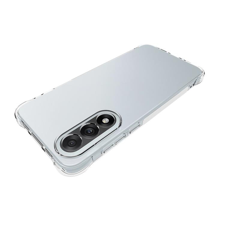 For OnePlus Nord 5 / Ace 5 Ultra 5G WANLONFENG Transparent Four-Corner Shockproof TPU Phone Case with Screen Film - Transparent