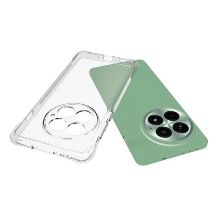 For OnePlus 13 WANLONFENG Transparent Four-Corner Shockproof TPU Phone Case with Screen Film - Transparent