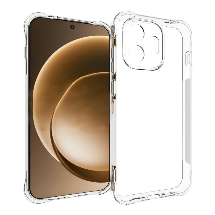 For OnePlus 15T 5G WANLONFENG Transparent Four-Corner Shockproof TPU Phone Case with Screen Film - Transparent