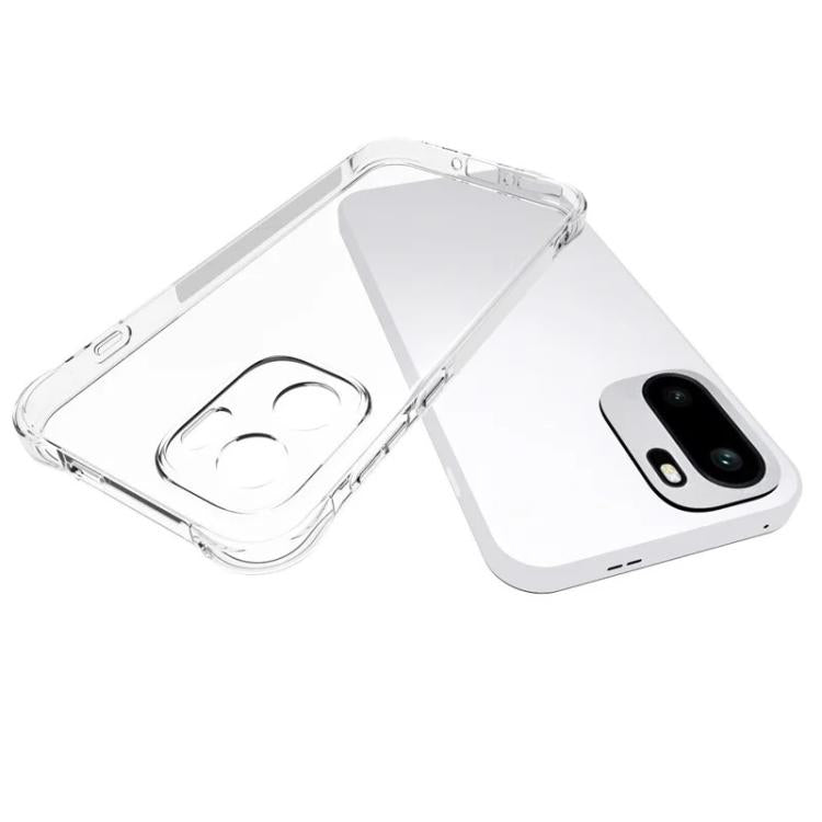 For OnePlus Ace 6 Ultra 5G WANLONFENG Transparent Four-Corner Shockproof TPU Phone Case with Screen Film - Transparent