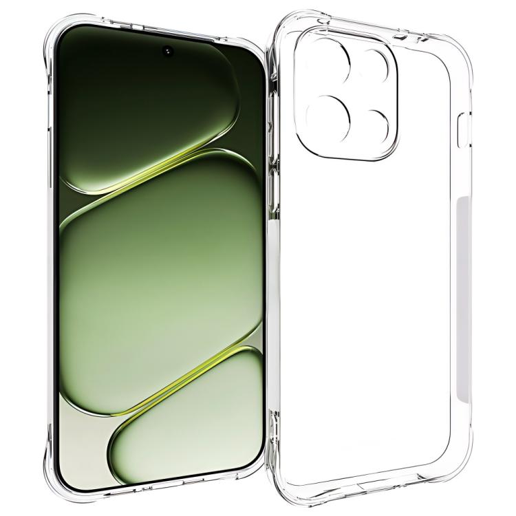 For OnePlus Nord 6 5G WANLONFENG Transparent Four-Corner Shockproof TPU Phone Case with Screen Film - Transparent