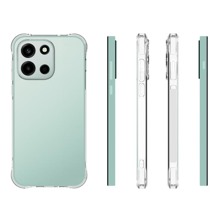 For OnePlus Nord 6 5G WANLONFENG Transparent Four-Corner Shockproof TPU Phone Case with Screen Film - Transparent