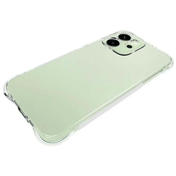For OPPO Reno14 5G Global WANLONFENG Transparent Four-Corner Shockproof TPU Phone Case with Screen Film - Transparent