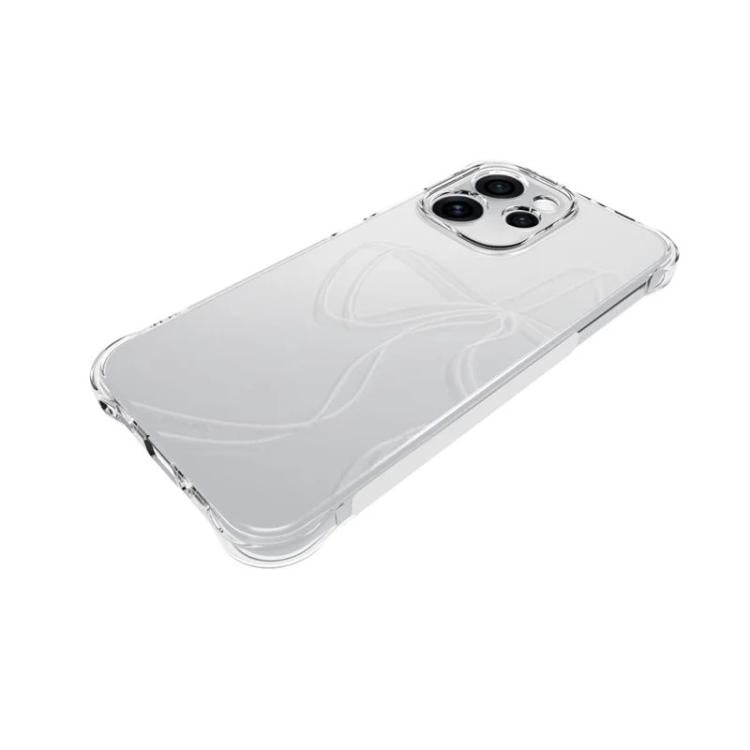 For OPPO Reno15 Pro 5G Global WANLONFENG Transparent Four-Corner Shockproof TPU Phone Case with Screen Film - Transparent