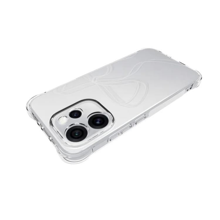 For OPPO Reno15 Pro 5G Global WANLONFENG Transparent Four-Corner Shockproof TPU Phone Case with Screen Film - Transparent