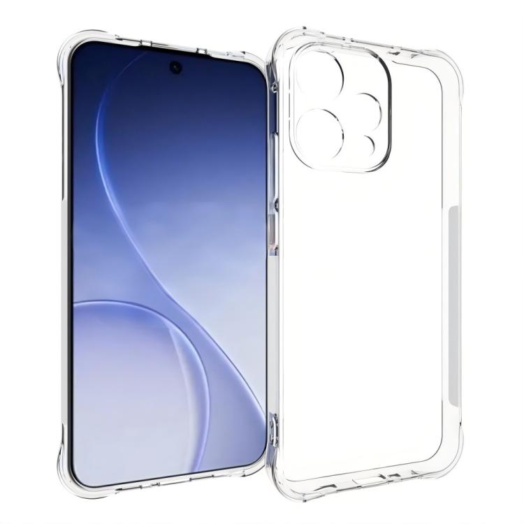 For OPPO Reno15 5G Global WANLONFENG Transparent Four-Corner Shockproof TPU Phone Case with Screen Film - Transparent