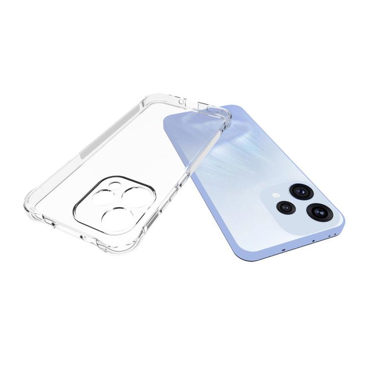 For OPPO Reno15 5G Global WANLONFENG Transparent Four-Corner Shockproof TPU Phone Case with Screen Film - Transparent