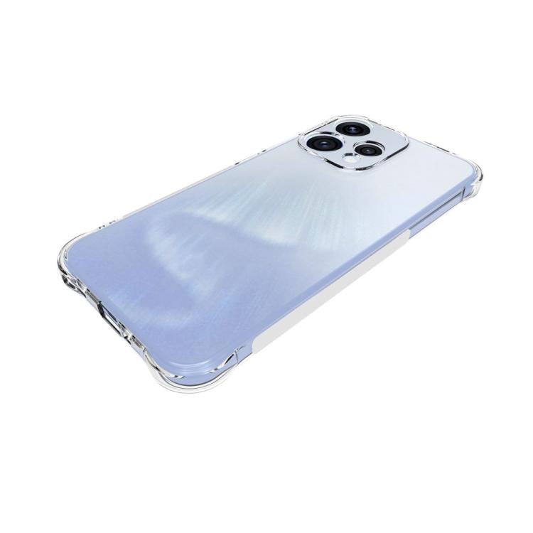 For OPPO Reno15 5G Global WANLONFENG Transparent Four-Corner Shockproof TPU Phone Case with Screen Film - Transparent