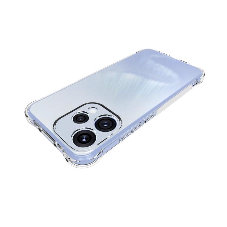 For OPPO Reno15 5G Global WANLONFENG Transparent Four-Corner Shockproof TPU Phone Case with Screen Film - Transparent