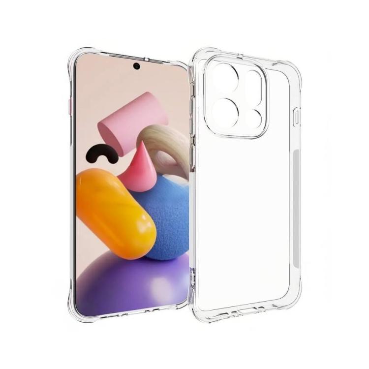 For OPPO Find X9 5G WANLONFENG Transparent Four-Corner Shockproof TPU Phone Case with Screen Film - Transparent
