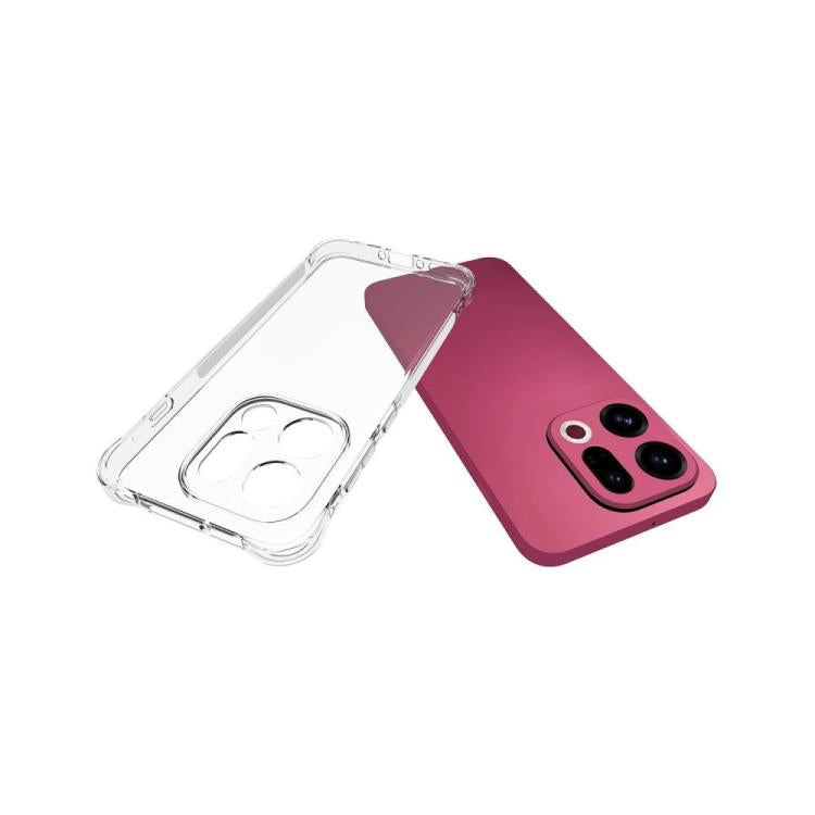 For OPPO Find X9 5G WANLONFENG Transparent Four-Corner Shockproof TPU Phone Case with Screen Film - Transparent
