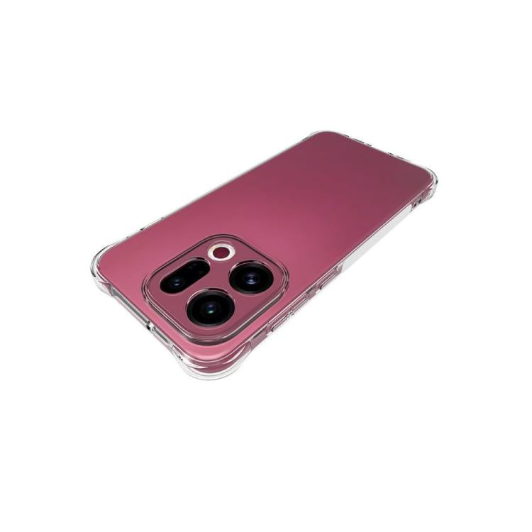 For OPPO Find X9 5G WANLONFENG Transparent Four-Corner Shockproof TPU Phone Case with Screen Film - Transparent