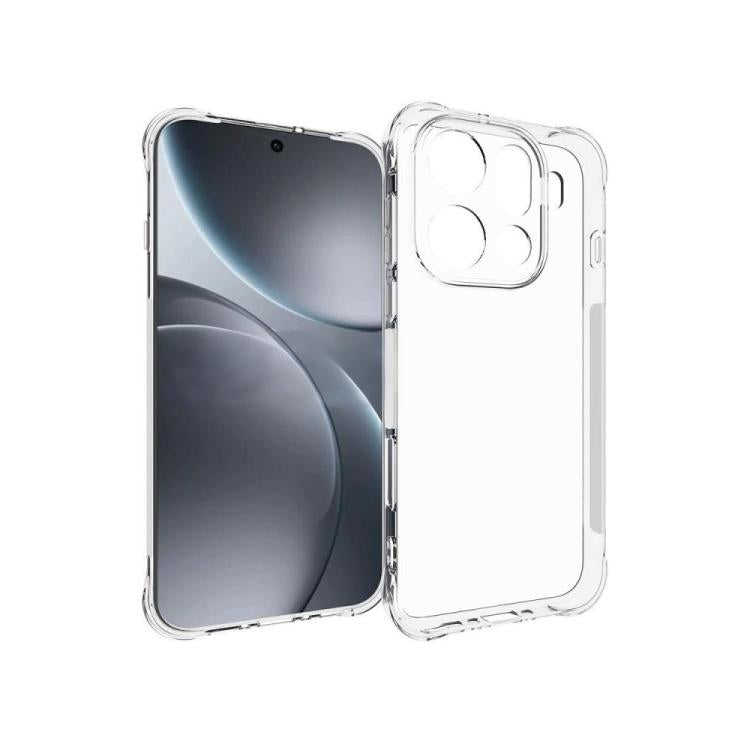 For OPPO Find X9 Pro 5G WANLONFENG Transparent Four-Corner Shockproof TPU Phone Case with Screen Film - Transparent