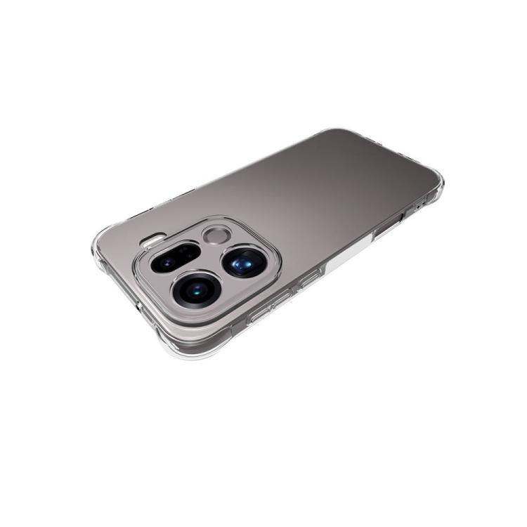 For OPPO Find X9 Pro 5G WANLONFENG Transparent Four-Corner Shockproof TPU Phone Case with Screen Film - Transparent