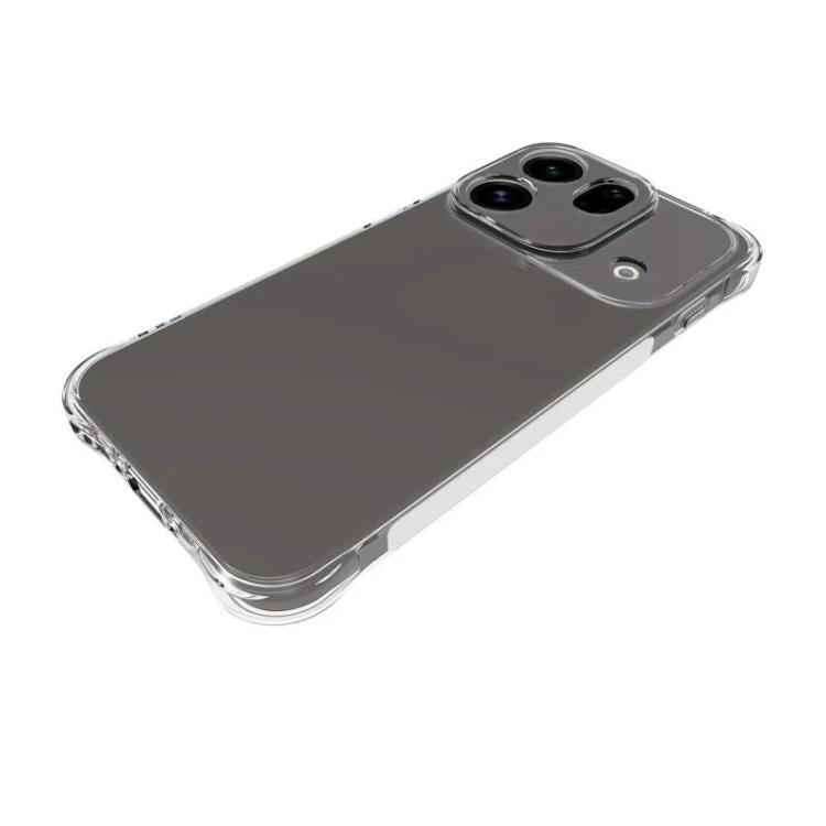 For OPPO Find X9s Pro 5G WANLONFENG Transparent Four-Corner Shockproof TPU Phone Case with Screen Film - Transparent