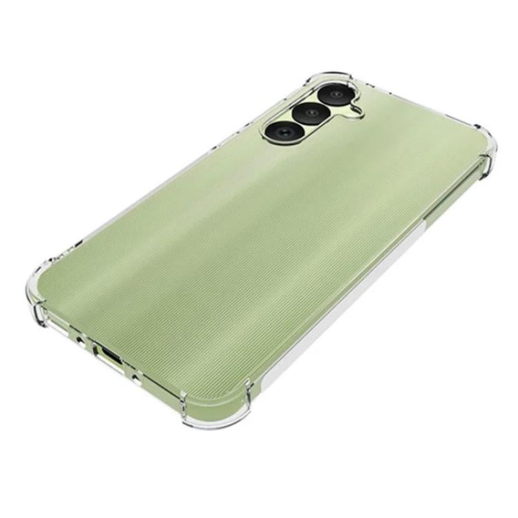 For Galaxy A35 5G WANLONFENG Transparent Four-Corner Shockproof TPU Phone Case with Screen Film - Transparent