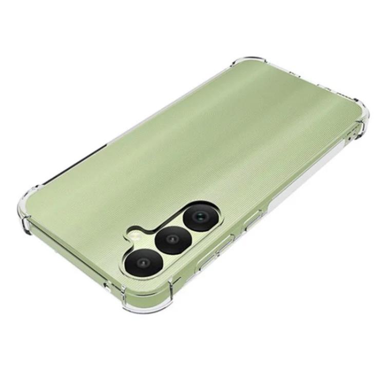 For Galaxy A35 5G WANLONFENG Transparent Four-Corner Shockproof TPU Phone Case with Screen Film - Transparent