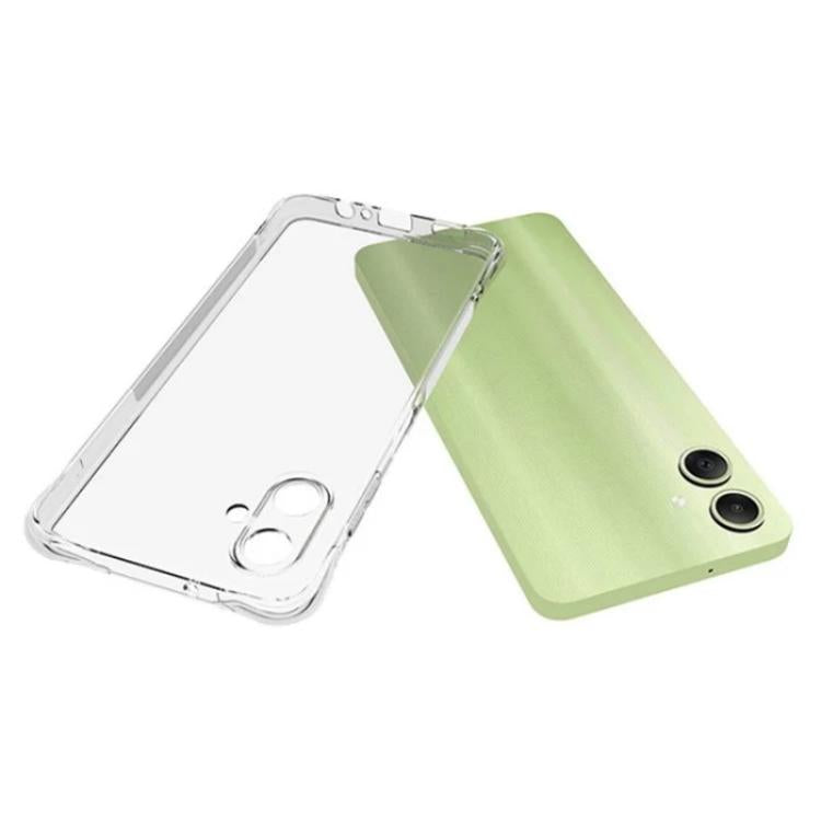 For Galaxy A06 4G WANLONFENG Transparent Four-Corner Shockproof TPU Phone Case with Screen Film - Transparent