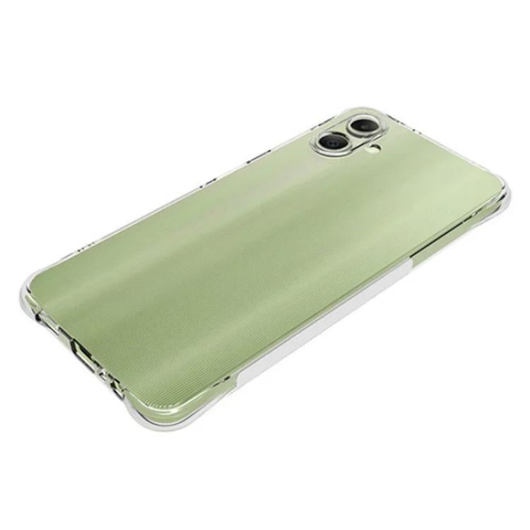 For Galaxy A06 4G WANLONFENG Transparent Four-Corner Shockproof TPU Phone Case with Screen Film - Transparent