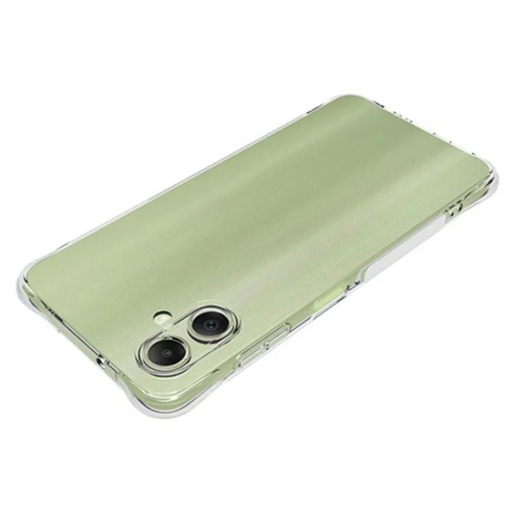 For Galaxy A06 4G WANLONFENG Transparent Four-Corner Shockproof TPU Phone Case with Screen Film - Transparent