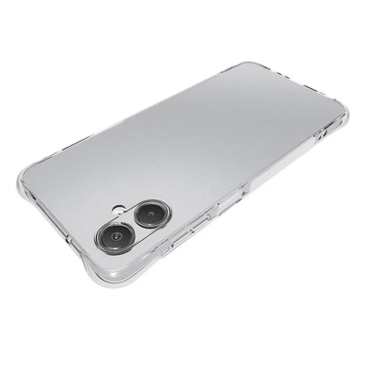 For Galaxy A06 5G WANLONFENG Transparent Four-Corner Shockproof TPU Phone Case with Screen Film - Transparent