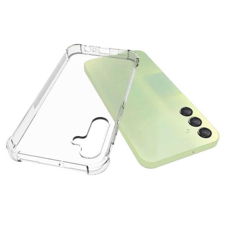 For Galaxy A15 4G / 5G WANLONFENG Transparent Four-Corner Shockproof TPU Phone Case with Screen Film - Transparent