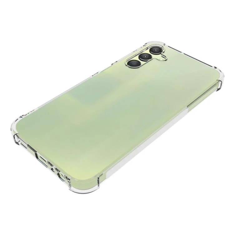 For Galaxy A15 4G / 5G WANLONFENG Transparent Four-Corner Shockproof TPU Phone Case with Screen Film - Transparent