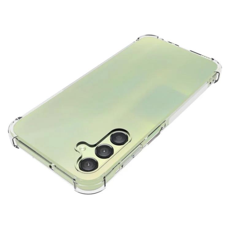 For Galaxy A15 4G / 5G WANLONFENG Transparent Four-Corner Shockproof TPU Phone Case with Screen Film - Transparent