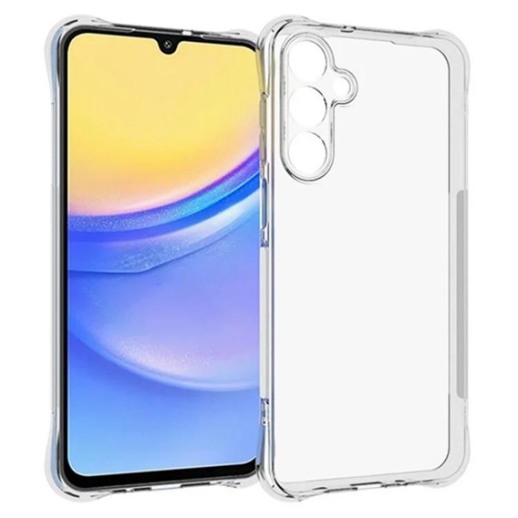 For Galaxy A16 4G / 5G WANLONFENG Transparent Four-Corner Shockproof TPU Phone Case with Screen Film - Transparent