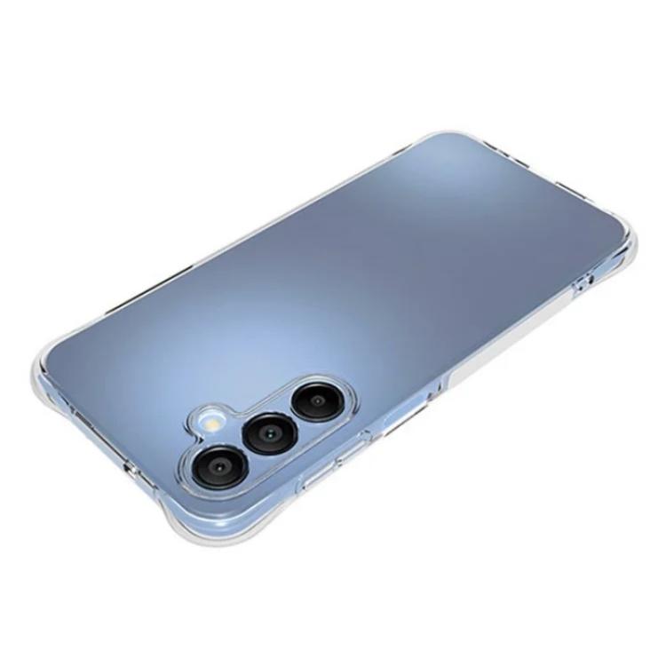 For Galaxy A16 4G / 5G WANLONFENG Transparent Four-Corner Shockproof TPU Phone Case with Screen Film - Transparent